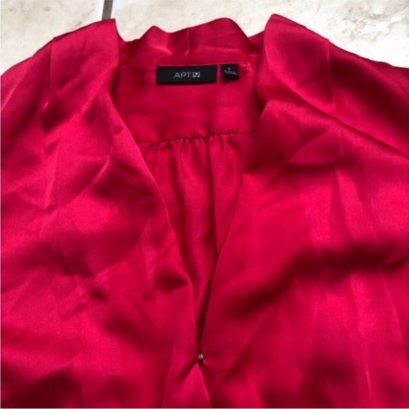 Apt. 9 Satin Faux Wrap Blouse - Picture 3 of 7